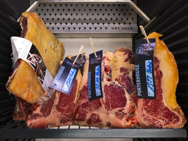 Porterhouse-Cuts im Dry Ager