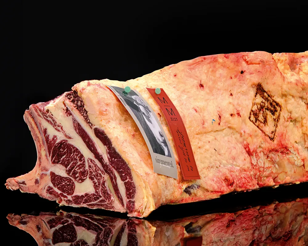 Rücken am Knochen vom Simmentaler